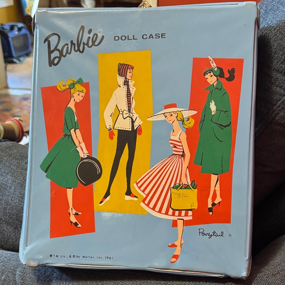 1960 #4 Barbie Doll with brunette ponytail.